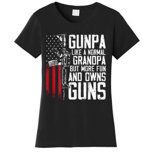 Gunpa Like A Normal Grandpa Fun And Owns Guns Women's T-Shirt