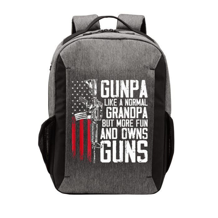 Gunpa Like A Normal Grandpa Fun And Owns Guns Vector Backpack