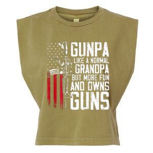 Gunpa Like A Normal Grandpa Fun And Owns Guns Garment-Dyed Women's Muscle Tee