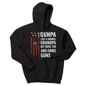 Gunpa Like A Normal Grandpa But More Fun And Owns Guns Gift Kids Hoodie