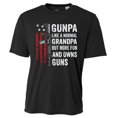 Gunpa Like A Normal Grandpa But More Fun And Owns Guns Cooling Performance Crew T-Shirt