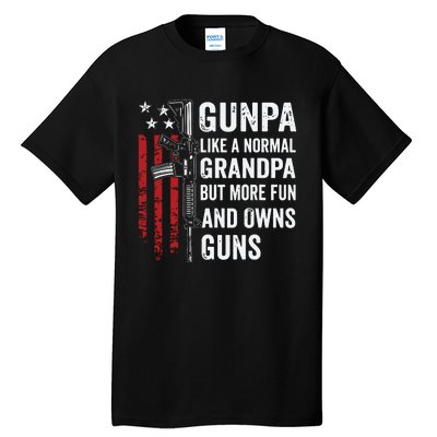 Gunpa Like A Normal Grandpa But More Fun And Owns Guns Tall T-Shirt