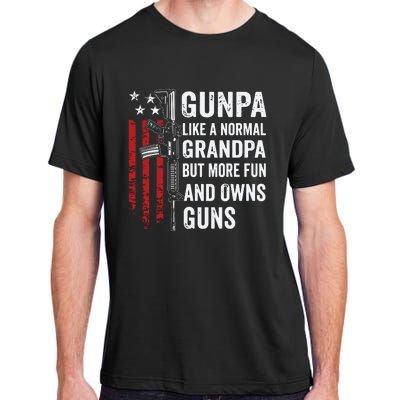 Gunpa Like A Normal Grandpa But More Fun And Owns Guns Adult ChromaSoft Performance T-Shirt