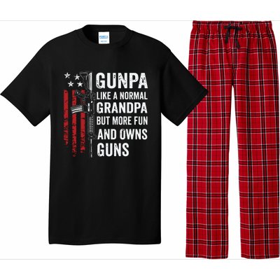 Gunpa Like A Normal Grandpa But More Fun And Owns Guns Pajama Set