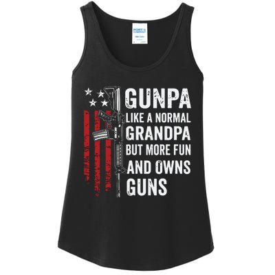 Gunpa Like A Normal Grandpa But More Fun And Owns Guns Ladies Essential Tank