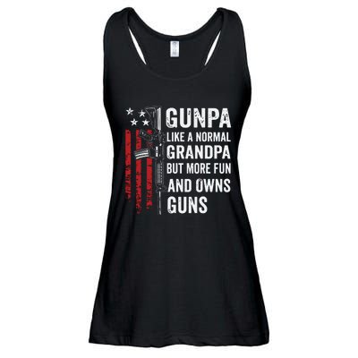 Gunpa Like A Normal Grandpa But More Fun And Owns Guns Ladies Essential Flowy Tank