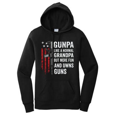 Gunpa Like A Normal Grandpa But More Fun And Owns Guns Women's Pullover Hoodie