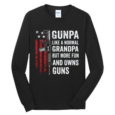 Gunpa Like A Normal Grandpa But More Fun And Owns Guns Tall Long Sleeve T-Shirt