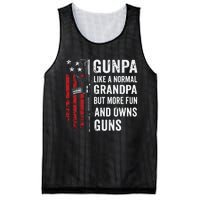 Gunpa Like A Normal Grandpa But More Fun And Owns Guns Mesh Reversible Basketball Jersey Tank