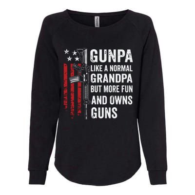 Gunpa Like A Normal Grandpa But More Fun And Owns Guns Womens California Wash Sweatshirt