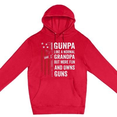 Gunpa Like A Normal Grandpa But More Fun And Owns Guns Premium Pullover Hoodie