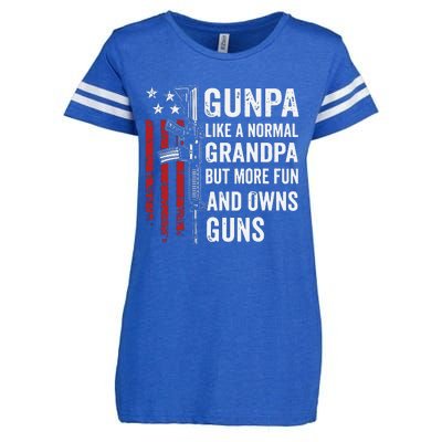 Gunpa Like A Normal Grandpa But More Fun And Owns Guns Enza Ladies Jersey Football T-Shirt