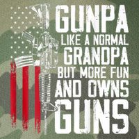 Gunpa Like A Normal Grandpa Fun And Owns Guns (On Back) Legacy Tie Dye Trucker Hat