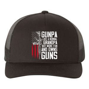 Gunpa Like A Normal Grandpa Fun And Owns Guns (On Back) Yupoong Adult 5-Panel Trucker Hat