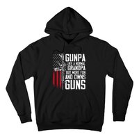 Gunpa Like A Normal Grandpa Fun And Owns Guns (On Back) Hoodie