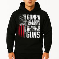 Gunpa Like A Normal Grandpa Fun And Owns Guns (On Back) Hoodie