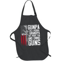 Gunpa Like A Normal Grandpa Fun And Owns Guns (On Back) Apron