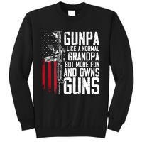 Gunpa Like A Normal Grandpa Fun And Owns Guns (On Back) Sweatshirt