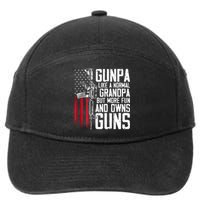 Gunpa Like A Normal Grandpa Fun And Owns Guns (On Back) 7-Panel Snapback Hat