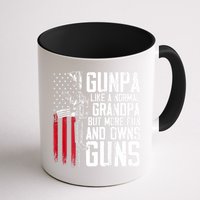 Gunpa Like A Normal Grandpa Fun And Owns Guns (On Back) Mug