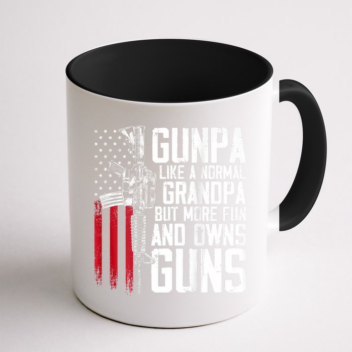 Gunpa Like A Normal Grandpa Fun And Owns Guns (On Back) Mug