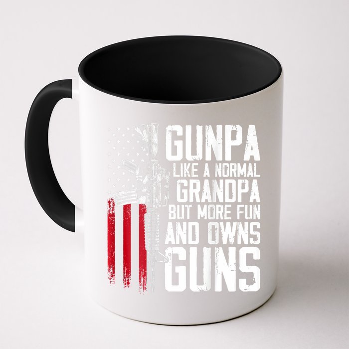 Gunpa Like A Normal Grandpa Fun And Owns Guns (On Back) Mug