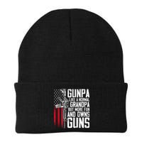 Gunpa Like A Normal Grandpa Fun And Owns Guns (On Back) Beanie