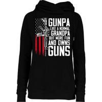 Gunpa Like A Normal Grandpa Fun And Owns Guns (On Back) Womens Funnel Neck Pullover Hood