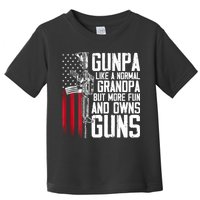 Gunpa Like A Normal Grandpa Fun And Owns Guns (On Back) Toddler T-Shirt