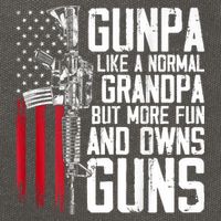 Gunpa Like A Normal Grandpa Fun And Owns Guns (On Back) Cotton Canvas Backpack