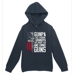 Gunpa Like A Normal Grandpa Fun And Owns Guns (On Back) Urban Pullover Hoodie