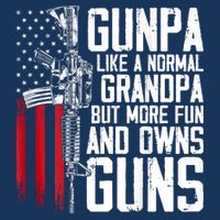 Gunpa Like A Normal Grandpa Fun And Owns Guns (On Back) Infant Baby Jersey Bodysuit