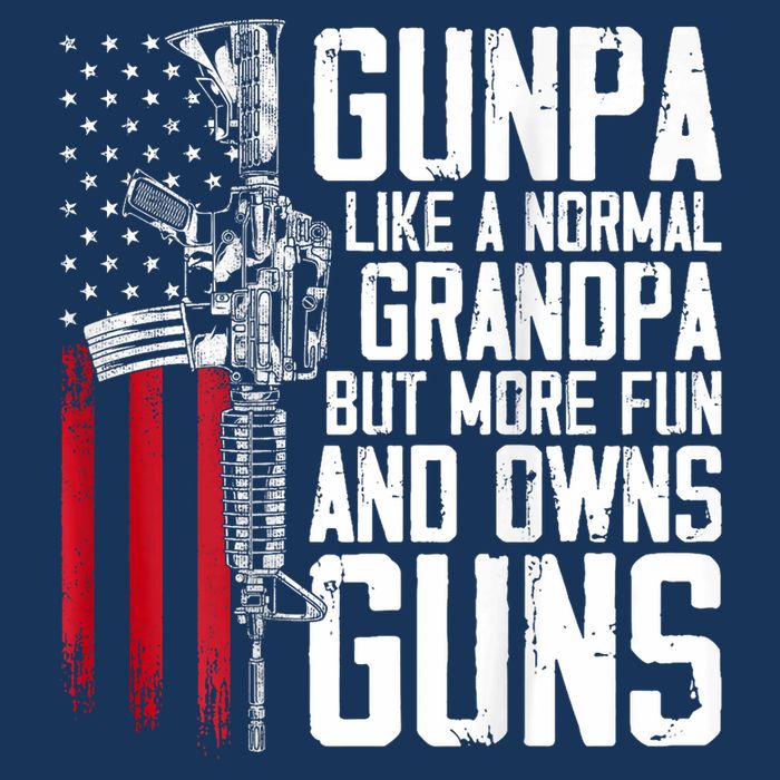 Gunpa Like A Normal Grandpa Fun And Owns Guns (On Back) Infant Baby Jersey Bodysuit