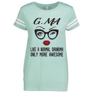 Gma Like A Normal Grandma Only More Awesome Enza Ladies Jersey Football T-Shirt