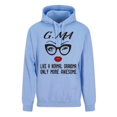 Gma Like A Normal Grandma Only More Awesome Unisex Surf Hoodie