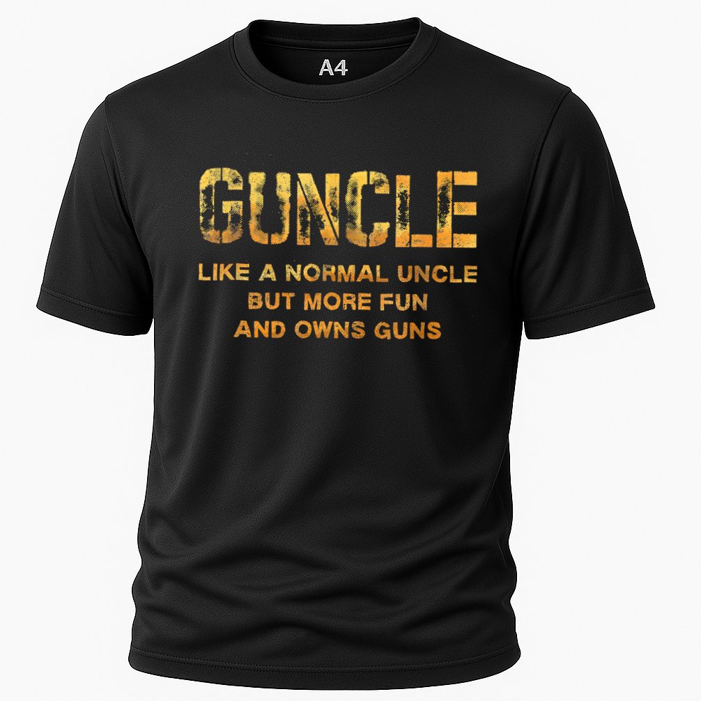 Guncle Like A Normal Uncle Comical Gun Loving Uncle Gift Performance Shirt