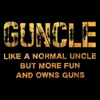 Guncle Like A Normal Uncle Comical Gun Loving Uncle Gift Wool Snapback Cap