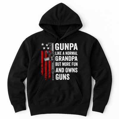 Gunpa Like A Normal Grandpa More Fun And Owns Guns Vintage Hoodie