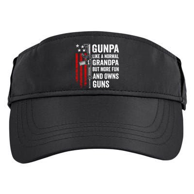 Gunpa Like A Normal Grandpa More Fun And Owns Guns Vintage Adult Drive Performance Visor