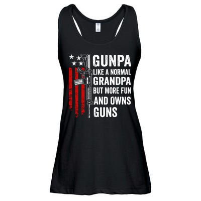 Gunpa Like A Normal Grandpa More Fun And Owns Guns Vintage Ladies Essential Flowy Tank