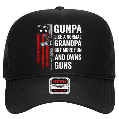 Gunpa Like A Normal Grandpa More Fun And Owns Guns Vintage Trucker Hat
