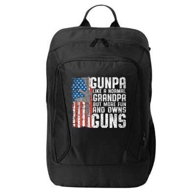 Gunpa Like A Normal Grandpa Fun And Owns Guns City Backpack