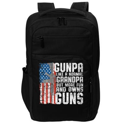 Gunpa Like A Normal Grandpa Fun And Owns Guns Impact Tech Backpack