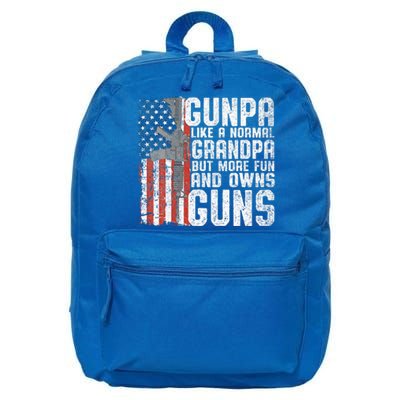 Gunpa Like A Normal Grandpa Fun And Owns Guns 16 in Basic Backpack