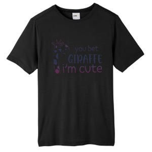 Giraffe Lover And Cool You Bet Giraffe IM Cute Tall Fusion ChromaSoft Performance T-Shirt