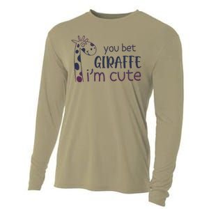 Giraffe Lover And Cool You Bet Giraffe IM Cute Cooling Performance Long Sleeve Crew