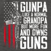 Gunpa Like A Normal Grandpa Fun And Owns Guns Vector Backpack
