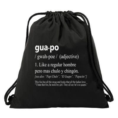 Guapo Like A Regular Hombre Pero Mas Men Women Gift Funny Drawstring Bag