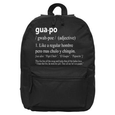 Guapo Like A Regular Hombre Pero Mas Men Women Gift Funny 16 in Basic Backpack