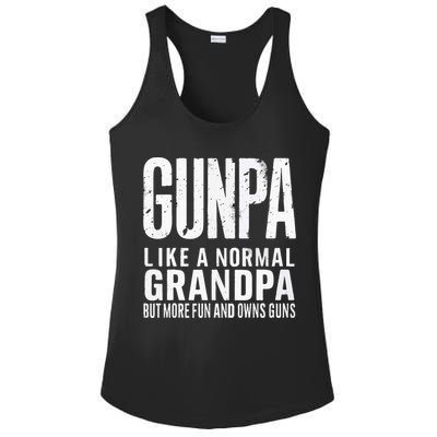 Gunpa Like A Normal Grandpa But More Fun And Owns Guns Funny Ladies PosiCharge Competitor Racerback Tank